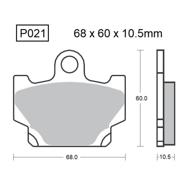 PASTILLAS DE FRENO BAIKOR P021 KEVLAR