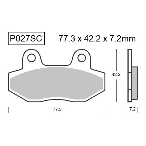 PASTILLAS DE FRENO BAIKOR P027SC KEVLAR SCOOTER