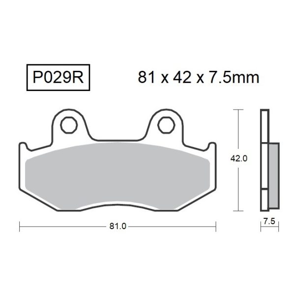 PASTILLAS DE FRENO BAIKOR P029R SINTERIZADAS OFF-ROAD Y QUADS