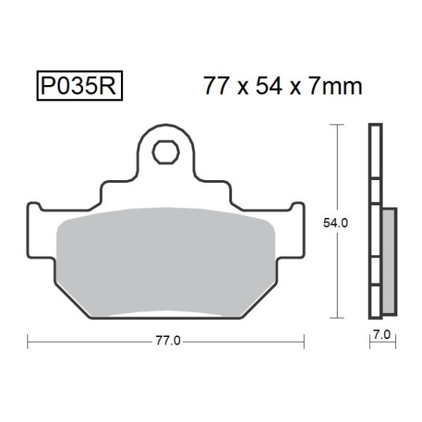 PASTILLAS DE FRENO BAIKOR P035R SINTERIZADAS OFF-ROAD Y QUADS