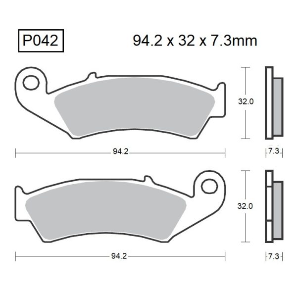 PASTILLAS DE FRENO BAIKOR P042 KEVLAR