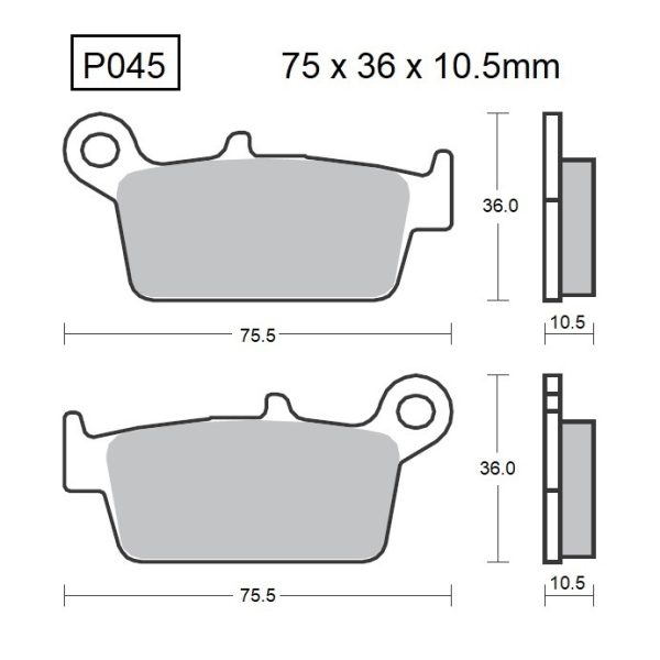 PASTILLAS DE FRENO BAIKOR P045 KEVLAR