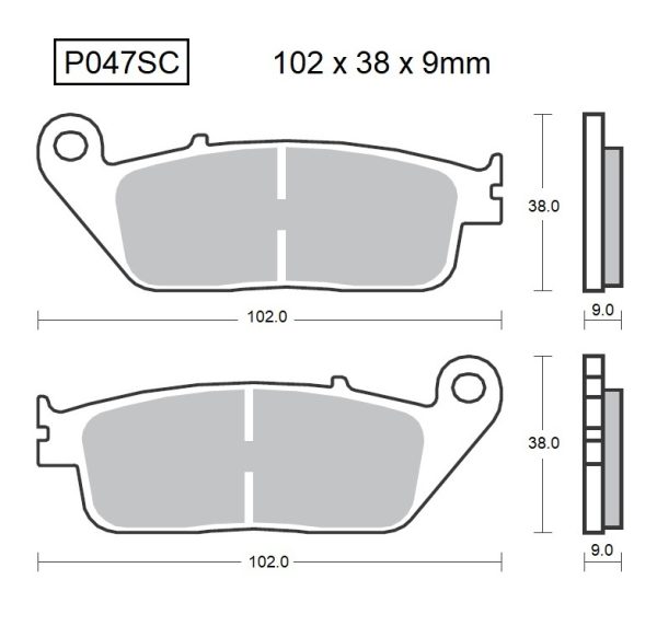 PASTILLAS DE FRENO BAIKOR P047SC KEVLAR SCOOTER