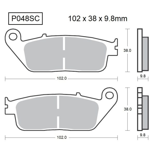 PASTILLAS DE FRENO BAIKOR P048SC KEVLAR SCOOTER