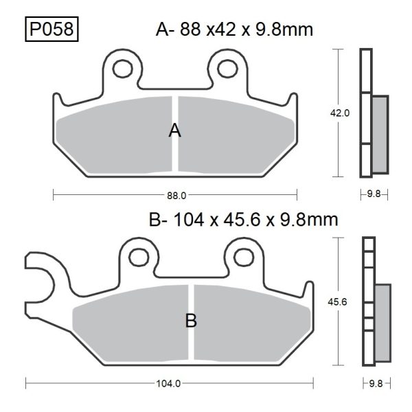 PASTILLAS DE FRENO BAIKOR P058 KEVLAR