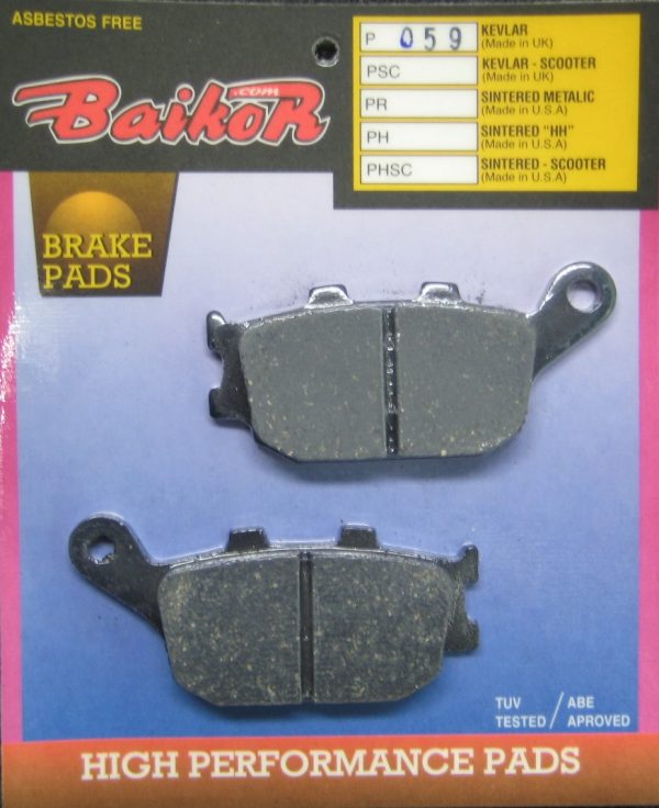 PASTILLAS DE FRENO BAIKOR P059 KEVLAR - Imagen 2