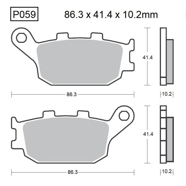 PASTILLAS DE FRENO BAIKOR P059 KEVLAR