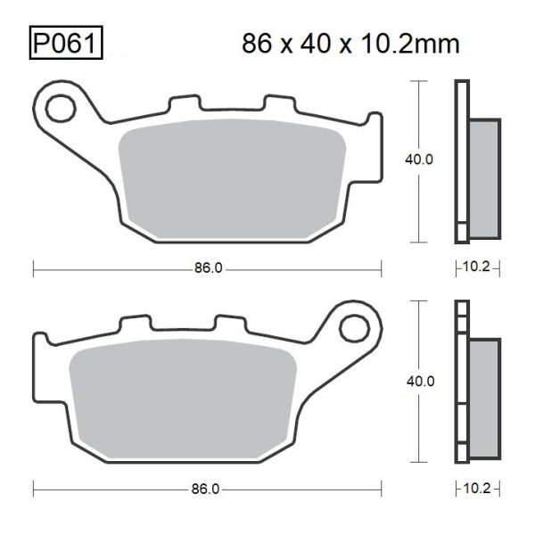 PASTILLAS DE FRENO BAIKOR P061 KEVLAR