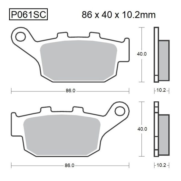 PASTILLAS DE FRENO BAIKOR P061SC KEVLAR SCOOTER