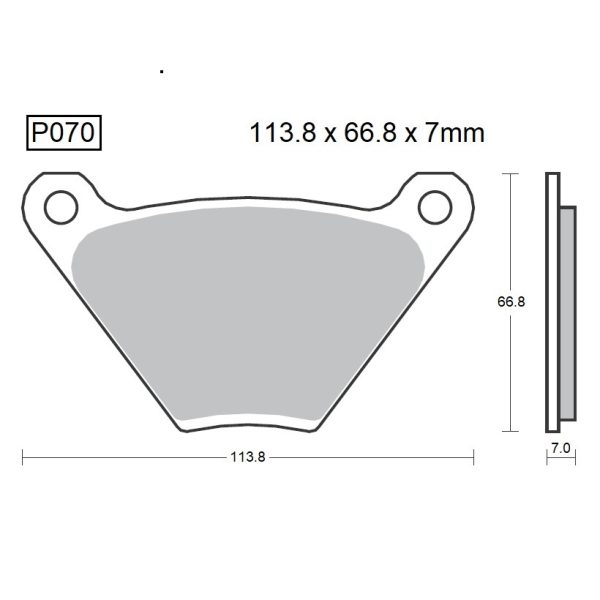 PASTILLAS DE FRENO BAIKOR P070 KEVLAR