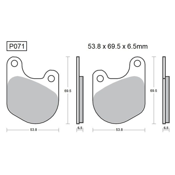 PASTILLAS DE FRENO BAIKOR P071 KEVLAR