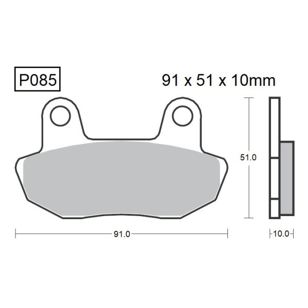 PASTILLAS DE FRENO BAIKOR P085 KEVLAR