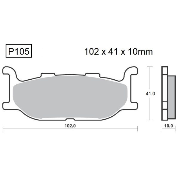 PASTILLAS DE FRENO BAIKOR P105 KEVLAR