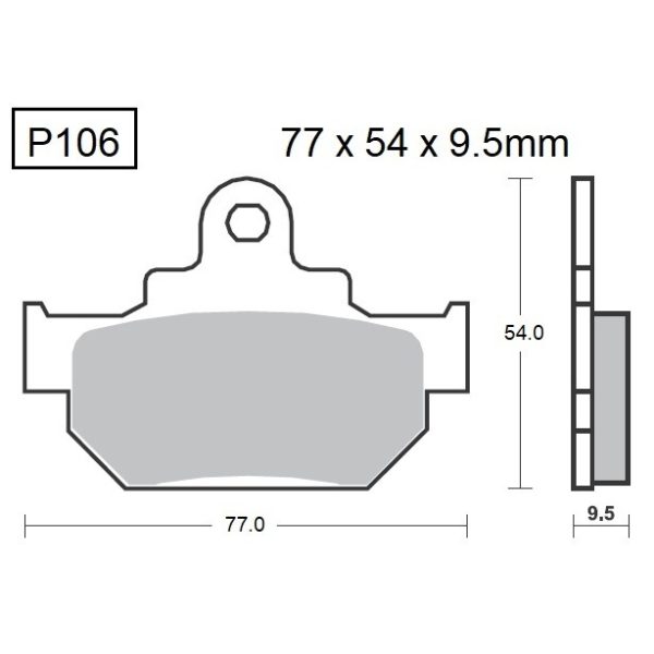 PASTILLAS DE FRENO BAIKOR P106 KEVLAR