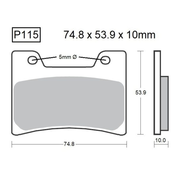 PASTILLAS DE FRENO BAIKOR P115 KEVLAR