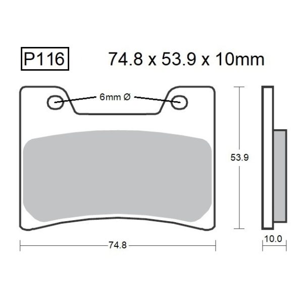 PASTILLAS DE FRENO BAIKOR P116 KEVLAR