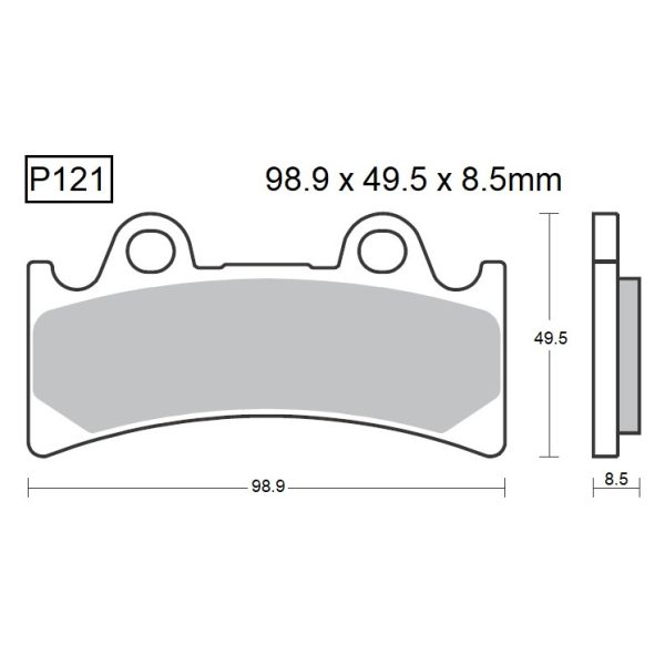 PASTILLAS DE FRENO BAIKOR P121 KEVLAR