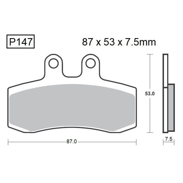 PASTILLAS DE FRENO BAIKOR P147 KEVLAR