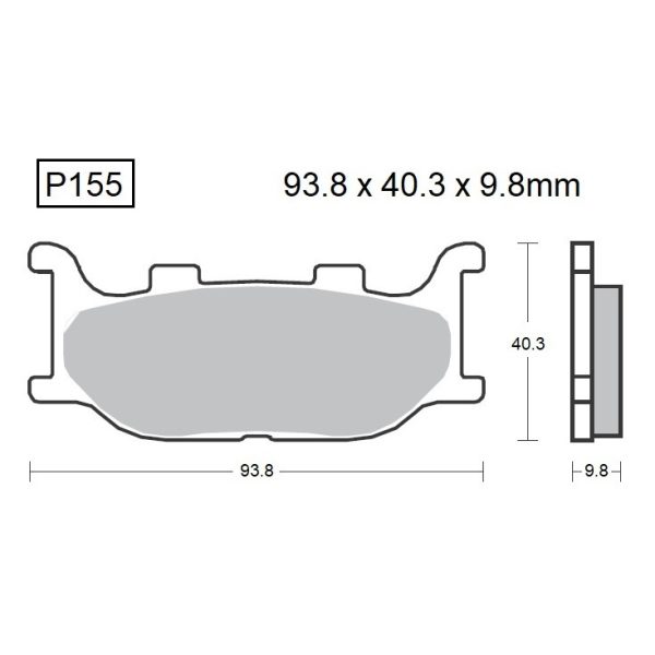 PASTILLAS DE FRENO BAIKOR P155 KEVLAR