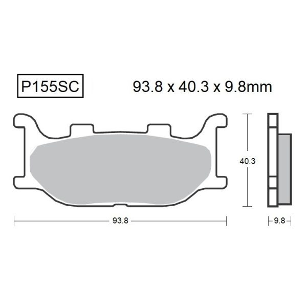 PASTILLAS DE FRENO BAIKOR P155SC KEVLAR SCOOTER