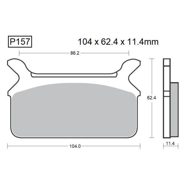 PASTILLAS DE FRENO BAIKOR P157 KEVLAR