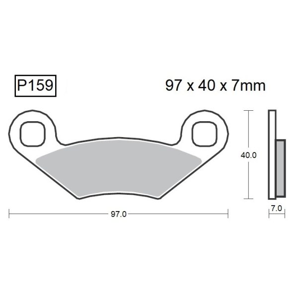 PASTILLAS DE FRENO BAIKOR P159 KEVLAR