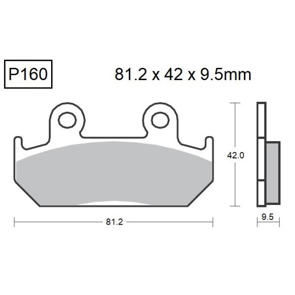 PASTILLAS DE FRENO BAIKOR P160 KEVLAR