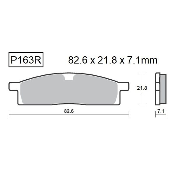 PASTILLAS DE FRENO BAIKOR P163R SINTERIZADAS OFF-ROAD Y QUADS