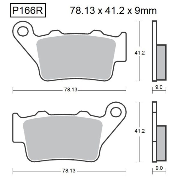 PASTILLAS DE FRENO BAIKOR P166R SINTERIZADAS OFF-ROAD Y QUADS