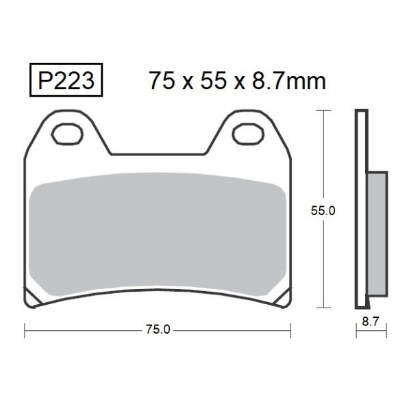 PASTILLAS DE FRENO BAIKOR P223 KEVLAR