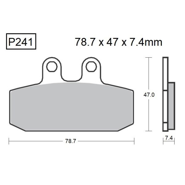 PASTILLAS DE FRENO BAIKOR P241 KEVLAR