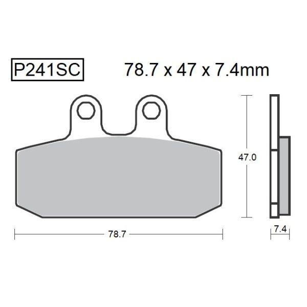 PASTILLAS DE FRENO BAIKOR P241SC KEVLAR SCOOTER