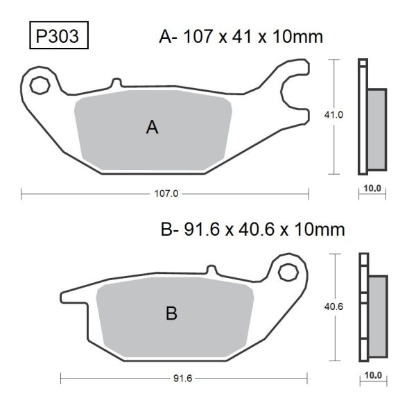 PASTILLAS DE FRENO BAIKOR P303 KEVLAR