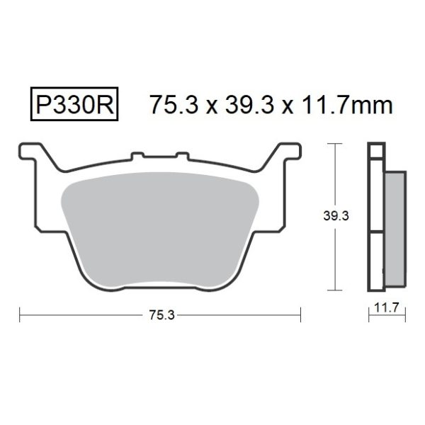 PASTILLAS DE FRENO BAIKOR P330R SINTERIZADAS OFF-ROAD Y QUADS