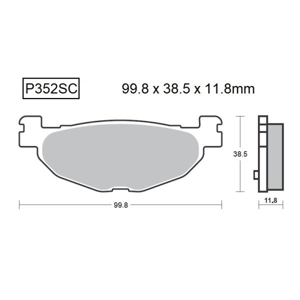 PASTILLAS DE FRENO BAIKOR P352SC KEVLAR SCOOTER