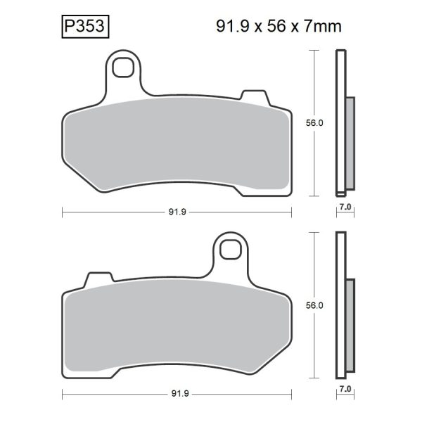 PASTILLAS DE FRENO BAIKOR P353 KEVLAR