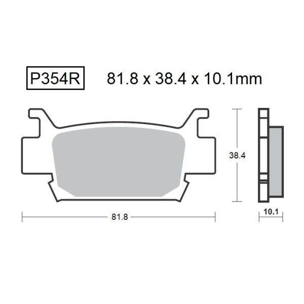 PASTILLAS DE FRENO BAIKOR P354R SINTERIZADAS OFF-ROAD Y QUADS