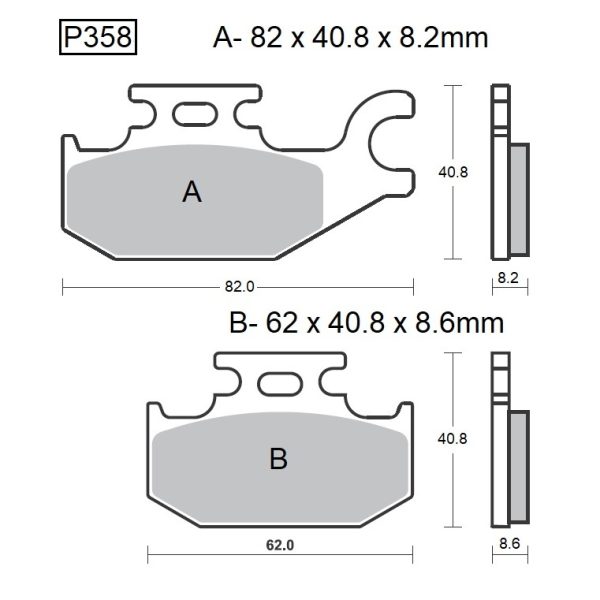 PASTILLAS DE FRENO BAIKOR P358 KEVLAR