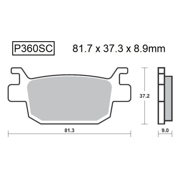 PASTILLAS DE FRENO BAIKOR P360SC KEVLAR SCOOTER