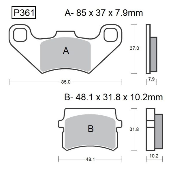 PASTILLAS DE FRENO BAIKOR P361 KEVLAR