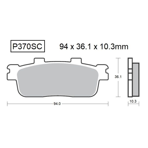 PASTILLAS DE FRENO BAIKOR P370SC KEVLAR SCOOTER