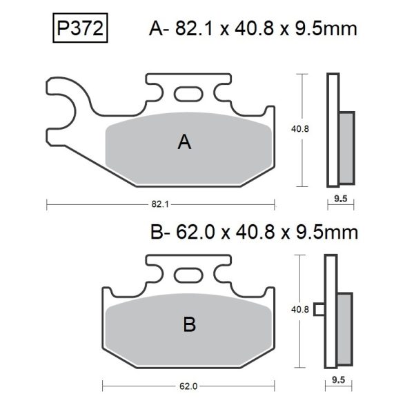 PASTILLAS DE FRENO BAIKOR P372 KEVLAR