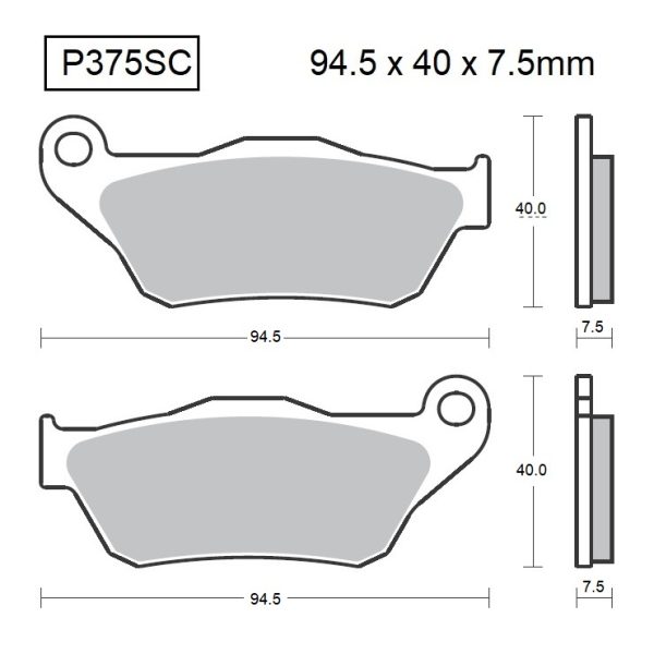 PASTILLAS DE FRENO BAIKOR P375SC KEVLAR SCOOTER