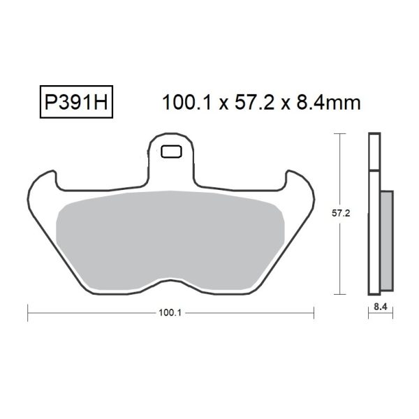 PASTILLAS DE FRENO BAIKOR P391H SINTERIZADAS "HH"