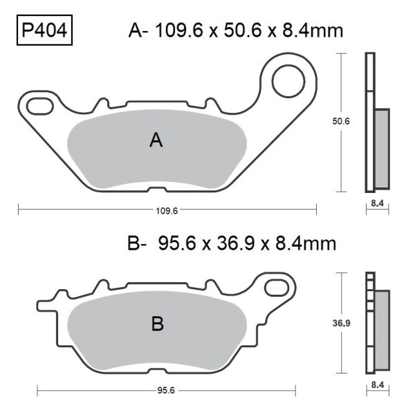 PASTILLAS DE FRENO BAIKOR P404 KEVLAR