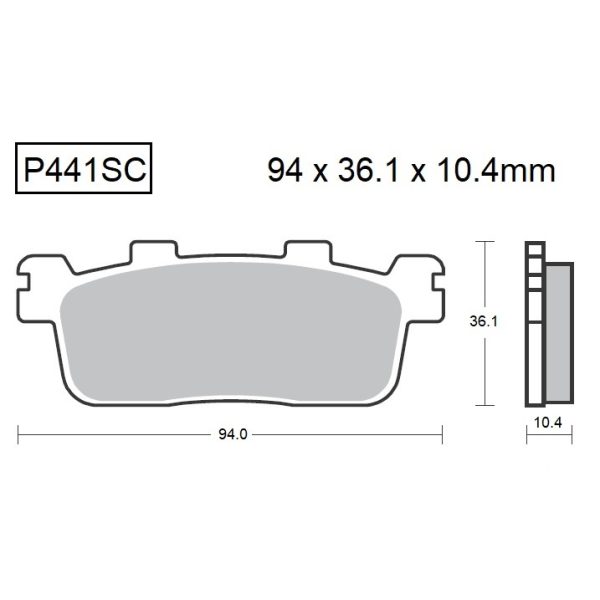 PASTILLAS DE FRENO BAIKOR P441SC KEVLAR SCOOTER