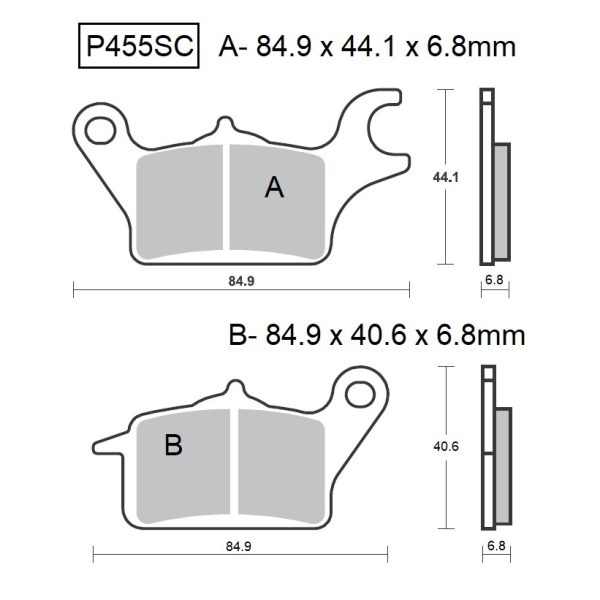 PASTILLAS DE FRENO BAIKOR P455SC KEVLAR SCOOTER