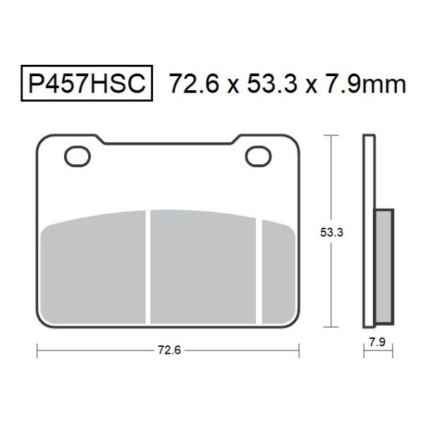 PASTILLAS DE FRENO BAIKOR P457HSC SINTERIZADAS SCOOTER