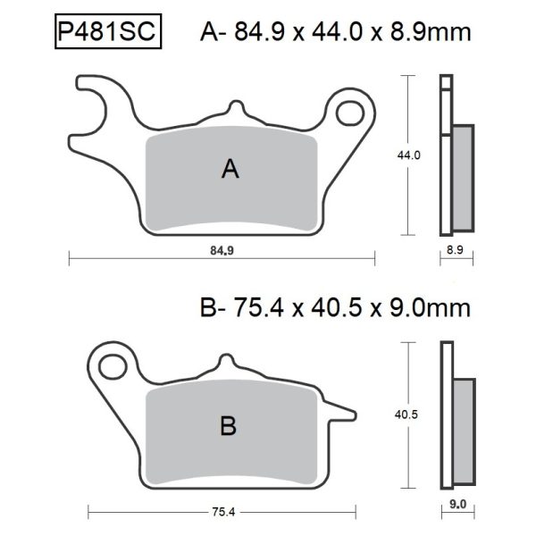 PASTILLAS DE FRENO BAIKOR P481SC KEVLAR SCOOTER