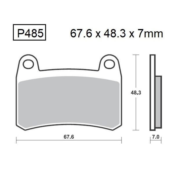 PASTILLAS DE FRENO BAIKOR P485 KEVLAR